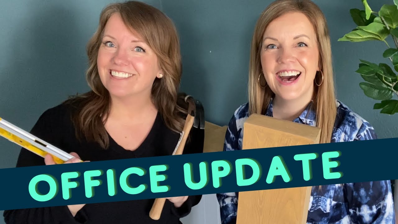 Putting the final touches on the new office! (We tried anyway...)