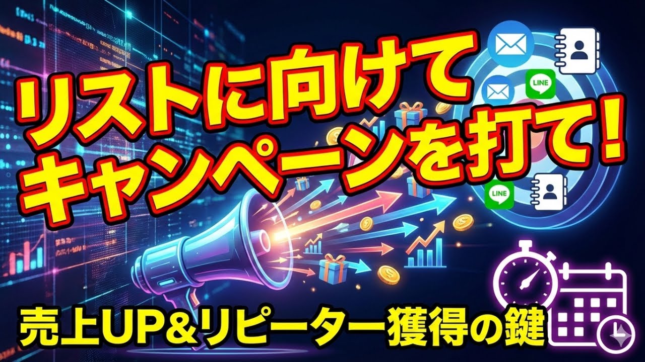 #319 : リストに向けてキャンペーンを打て！