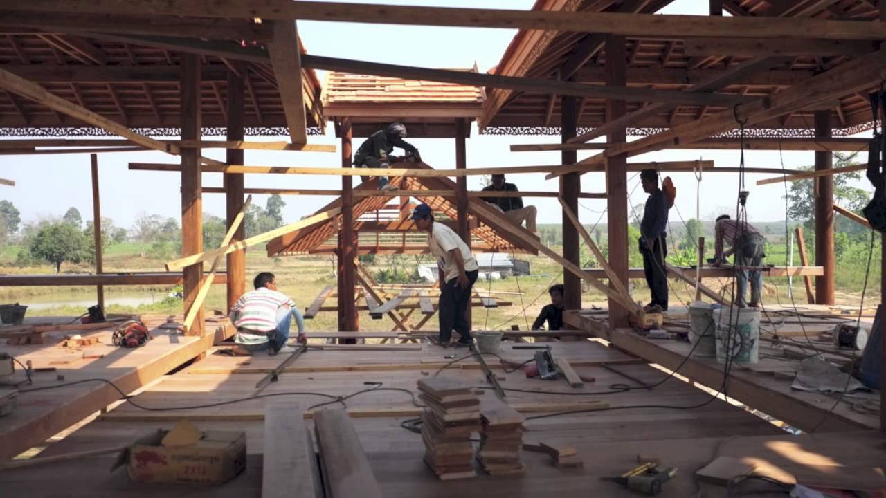Building a Traditional Thai House in the Isaan Rice Fields