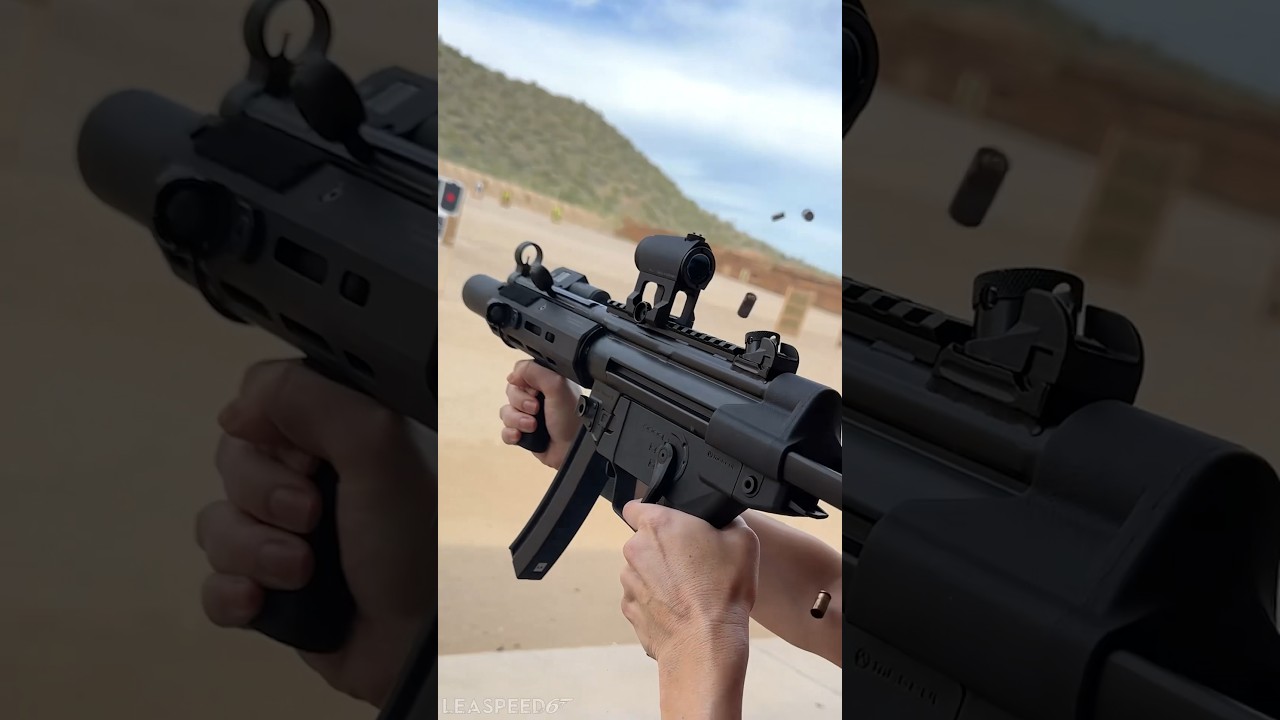 Full-auto MP5SD in action! #airsoft #mp5 #pcc