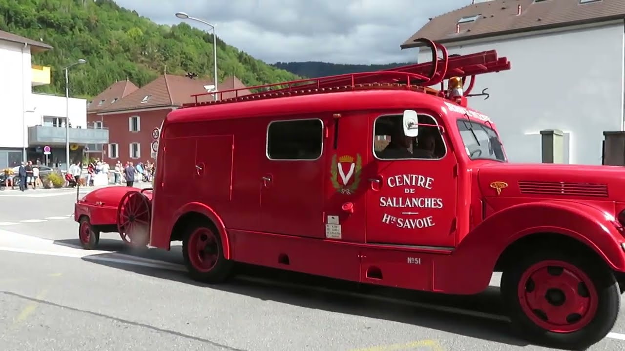 Défilé des sapeurs pompiers du 74 au congres de Marignier 2022