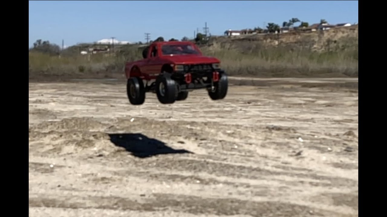 Trying to destroy my WPL C24 with jumps and crashes