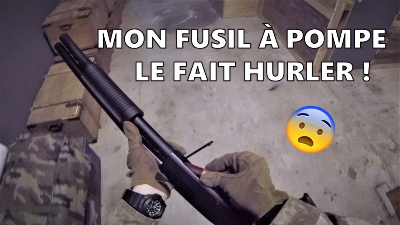 AIRSOFT / Dijon, Raids Equipements : Mon fusil à pompe le fait hurler !