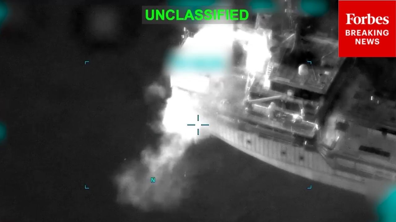 WATCH: CENTCOM Launches Strike On Ship Violating Hormuz Blockade As War Reignites