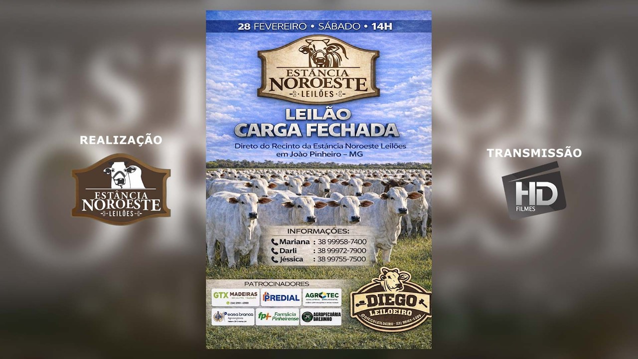 LEILÃO ESPECIAL CARGA FECHADA - 28 DE FEVEREIRO, 2026.
