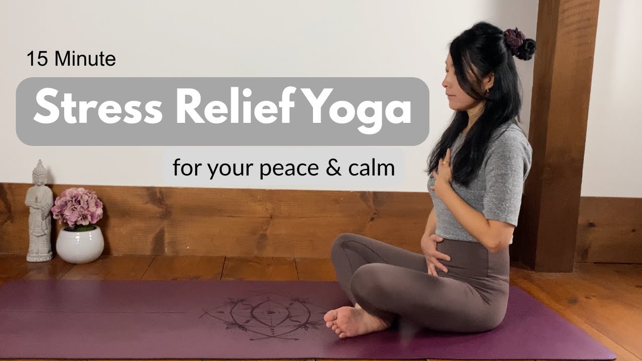 15 MIN RELAXING STRETCH ㅣ Gentle Yoga for Stress Relief to Release Tension & Feel Better