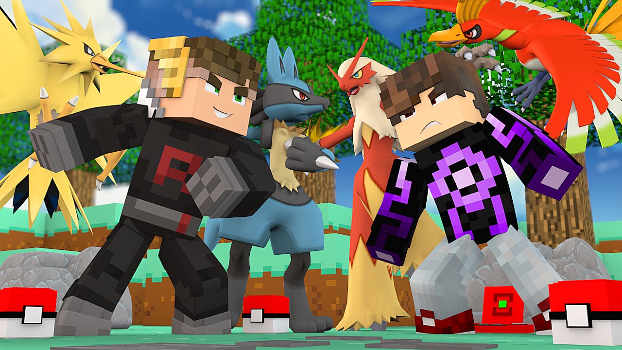 Minecraft: TEAM LUNAR VS EQUIPE ROCKET ! - BATALHA DA SORTE - ‹ PORTUGAPC ›