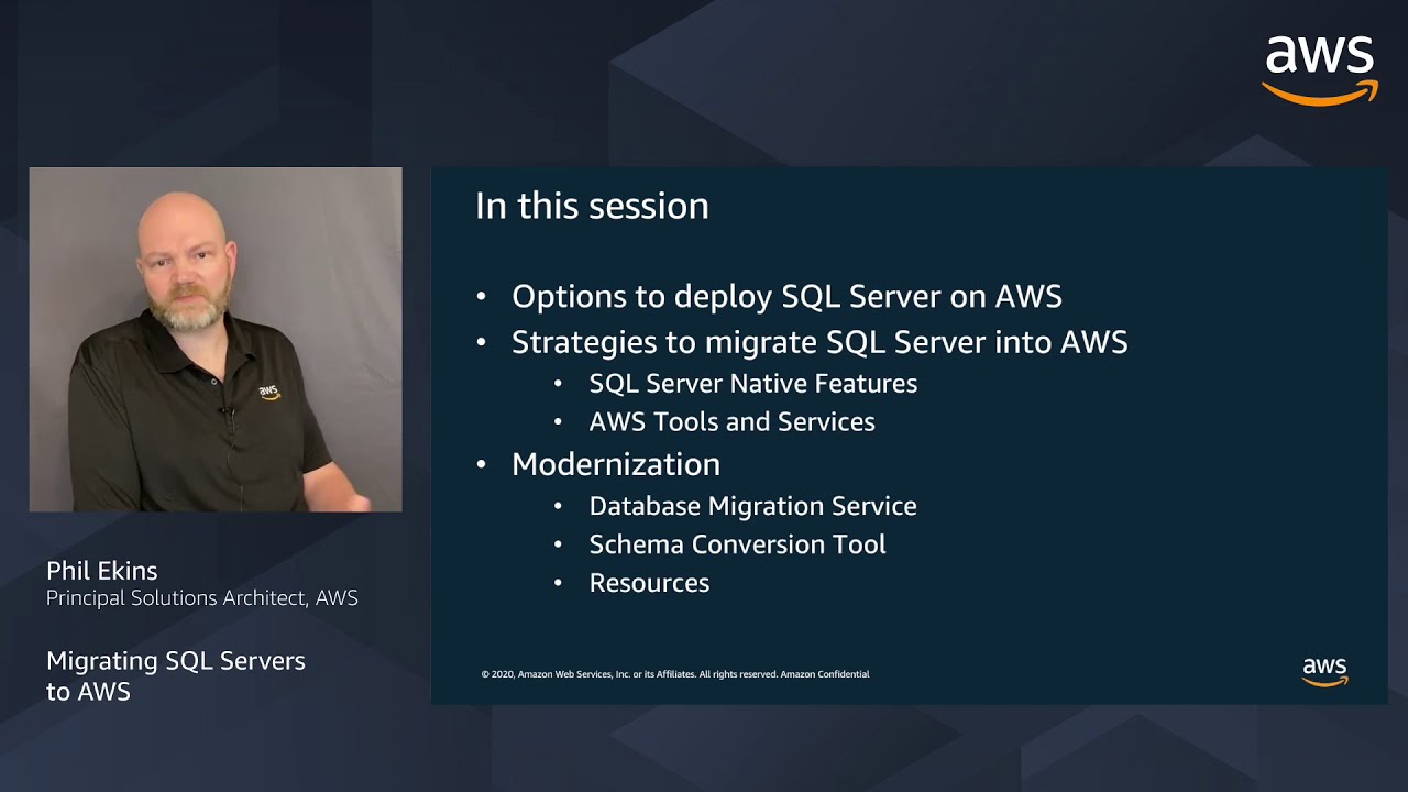 Migrating SQL Servers to AWS - Phil Ekins