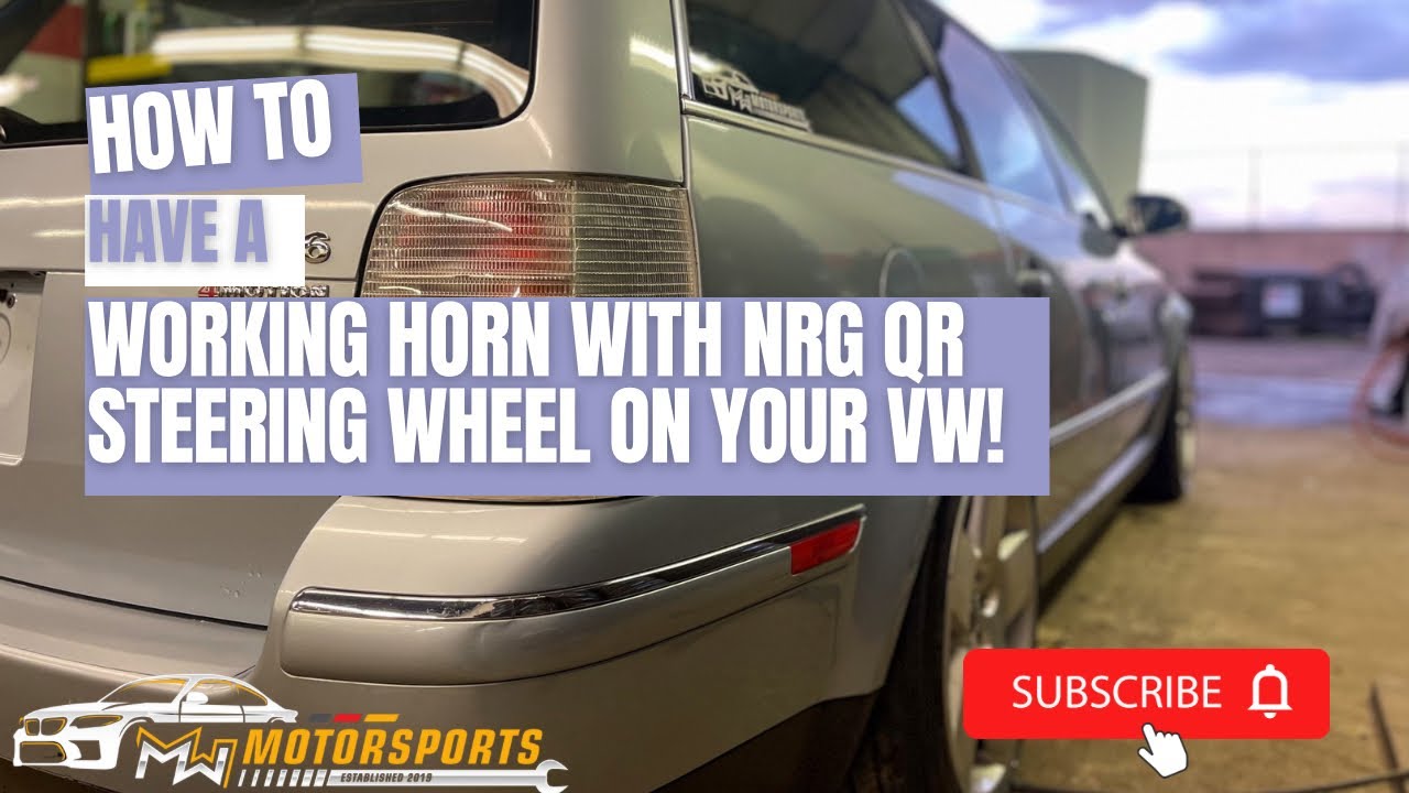 #NRG Quick Release Steering Wheel With Working Horn On #Volkswagen