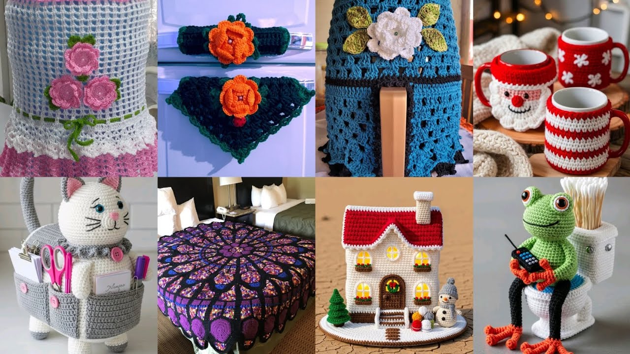 Most beautiful & attractive crochet handmade items and ideas||Home decor ideas part 6