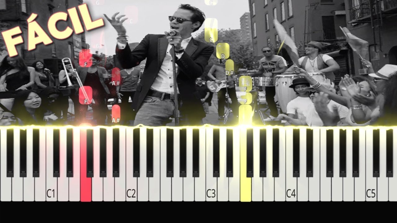 Marc Anthony / VIVIR MI VIDA / Piano Tutorial FACIL