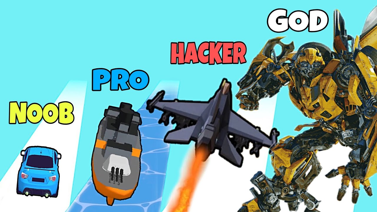 NOOB vs PRO vs HACKER vs GOD in Robobot Battle