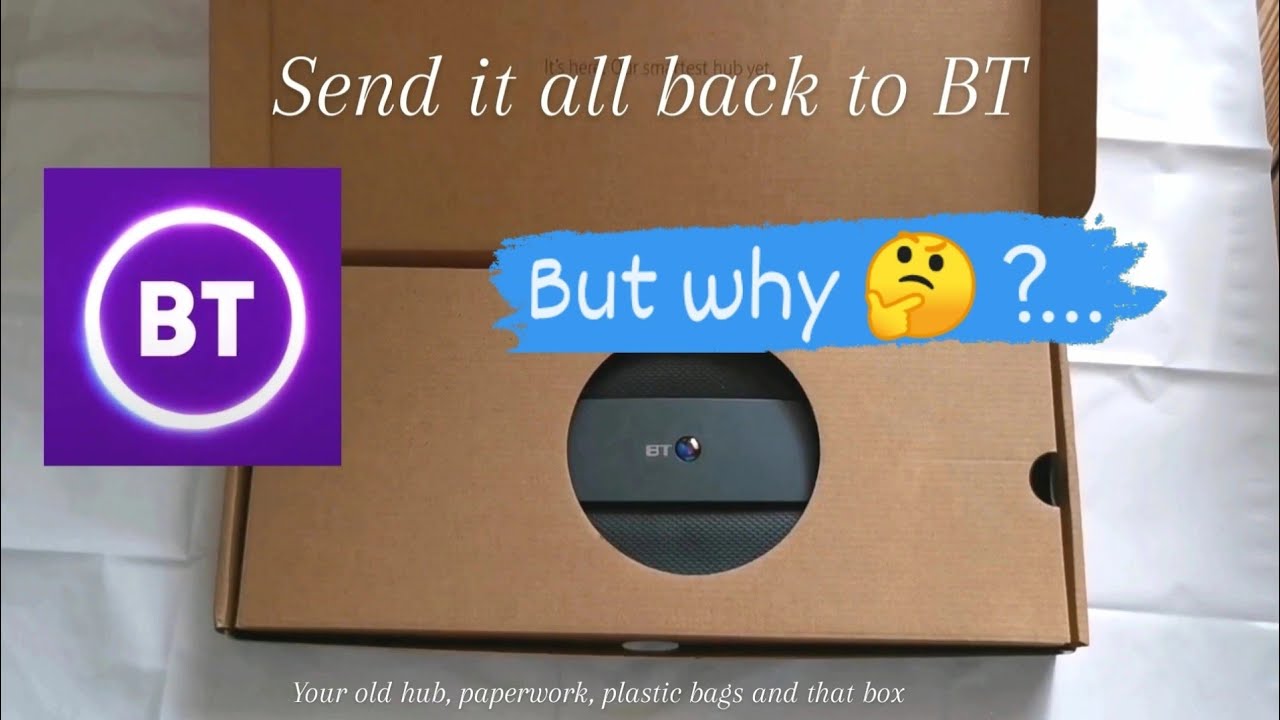 Return to sender - BT will have your old hub & all the packaging to recycle #BT #BritishTelecom