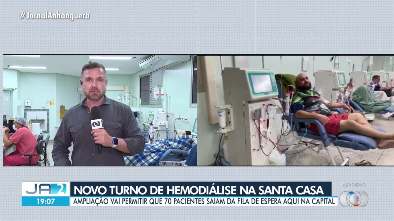 Santa Casa de Goiânia abre terceiro turno de hemodiálise
