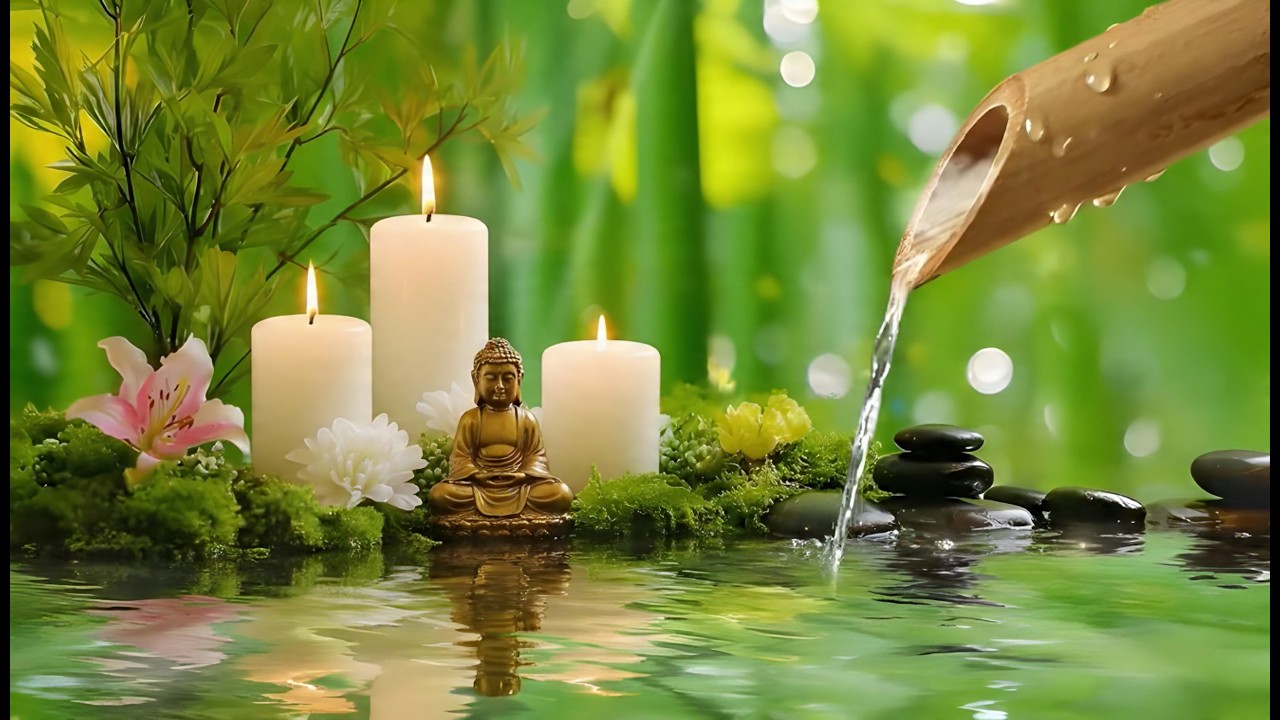 Relaxing Deep Sleep Music 🌿 Water Sounds and Calming Music Relieves Stress, Spa & Massage Music