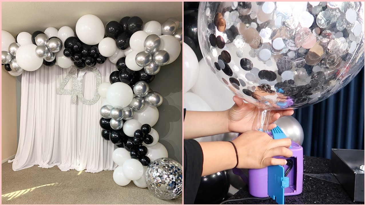 BALLOON GARLAND | DIY | TUTORIAL | HOW TO MAKE CONFETTI STICK TO YOUR BALLOON | CONFETTI BALLOONS
