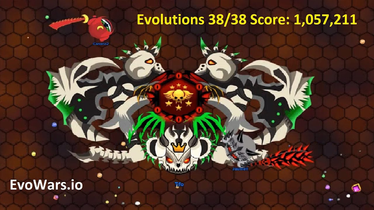 EvoWars.io Evolutions Unlocked 38/38 Score: 1,000,001 [Epic]