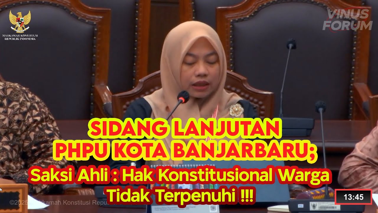 Sidang lanjutan PHPU Pilkada Kota Banjarbaru, Kalimantan Selatan