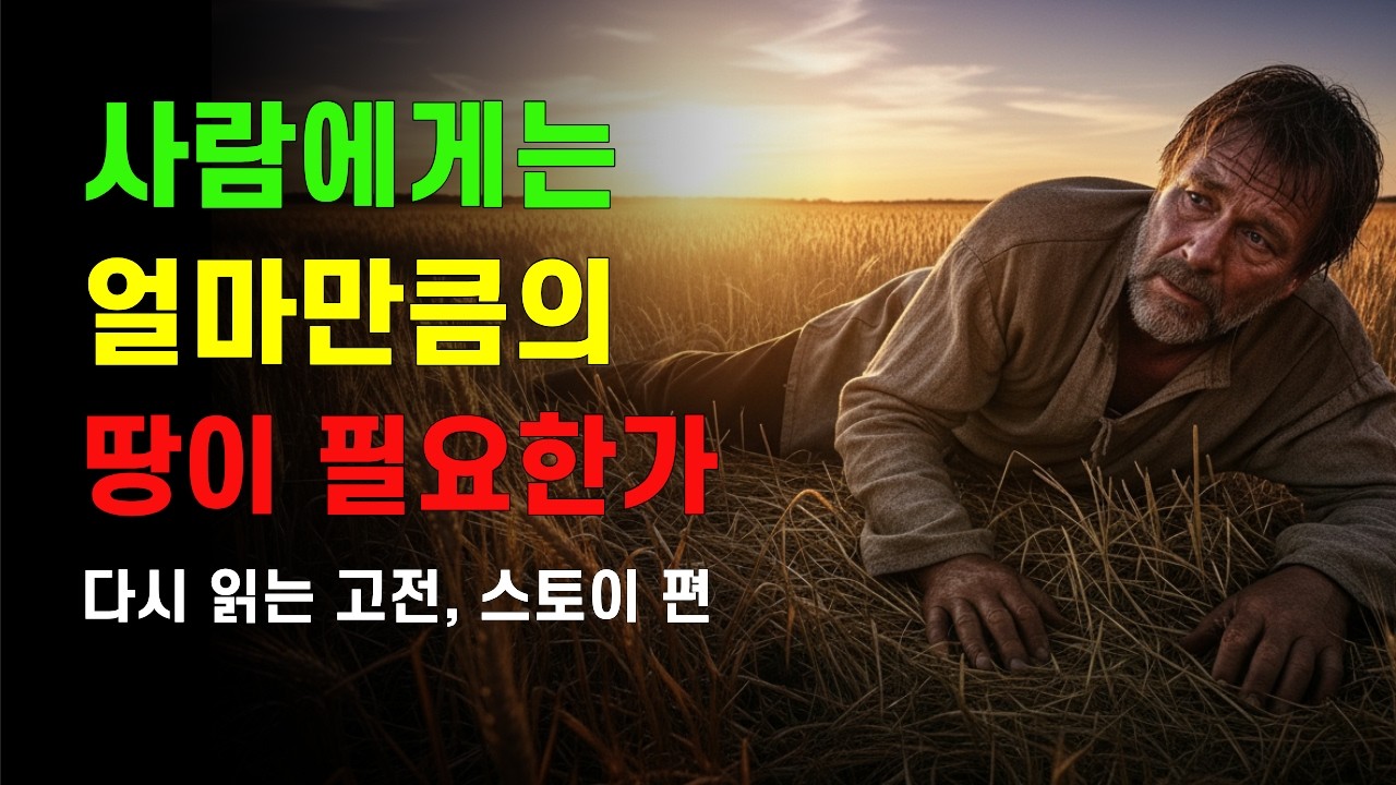 반드시 다시 읽어야 할, 사람에게는 얼마만큼의 땅이 필요한가'