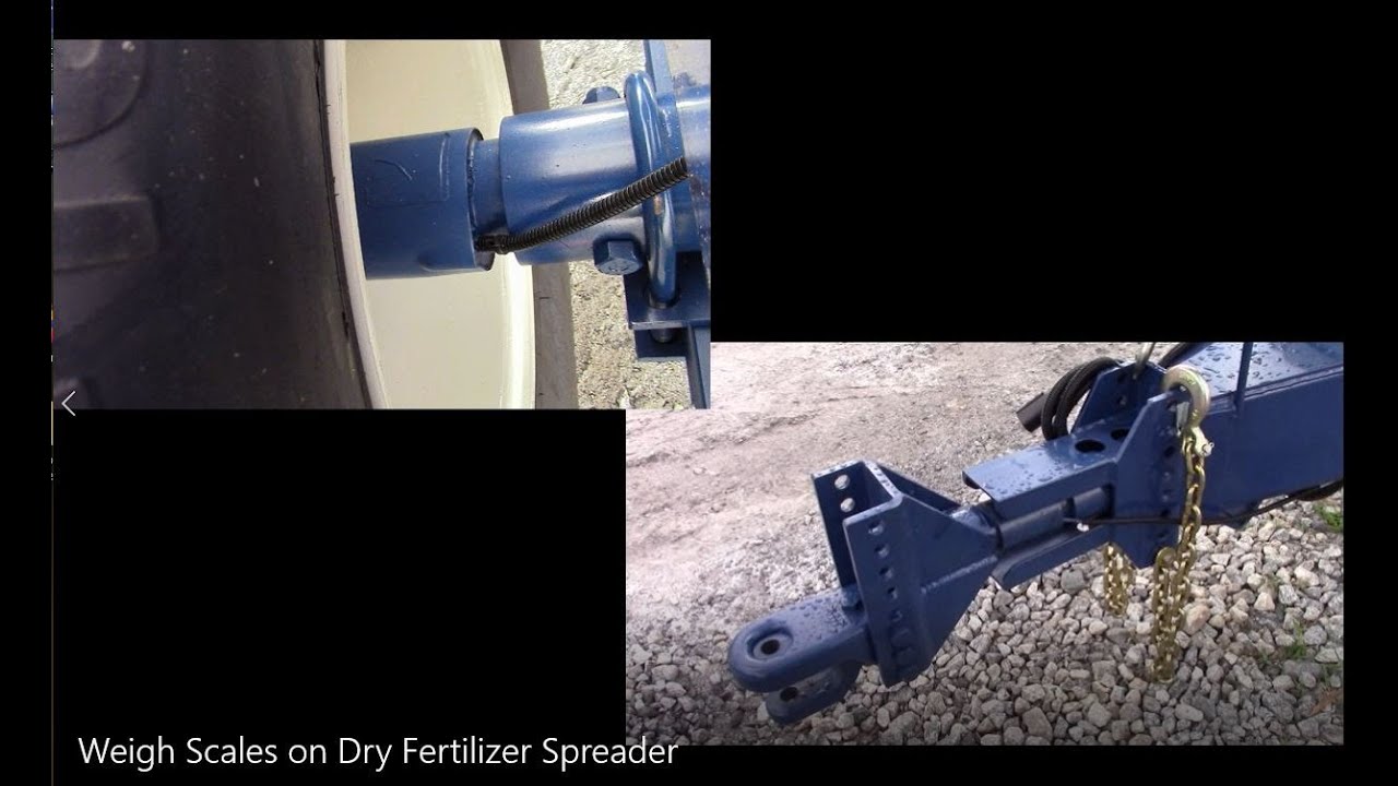 Weigh Scales on Dry Fertilizer Spreader