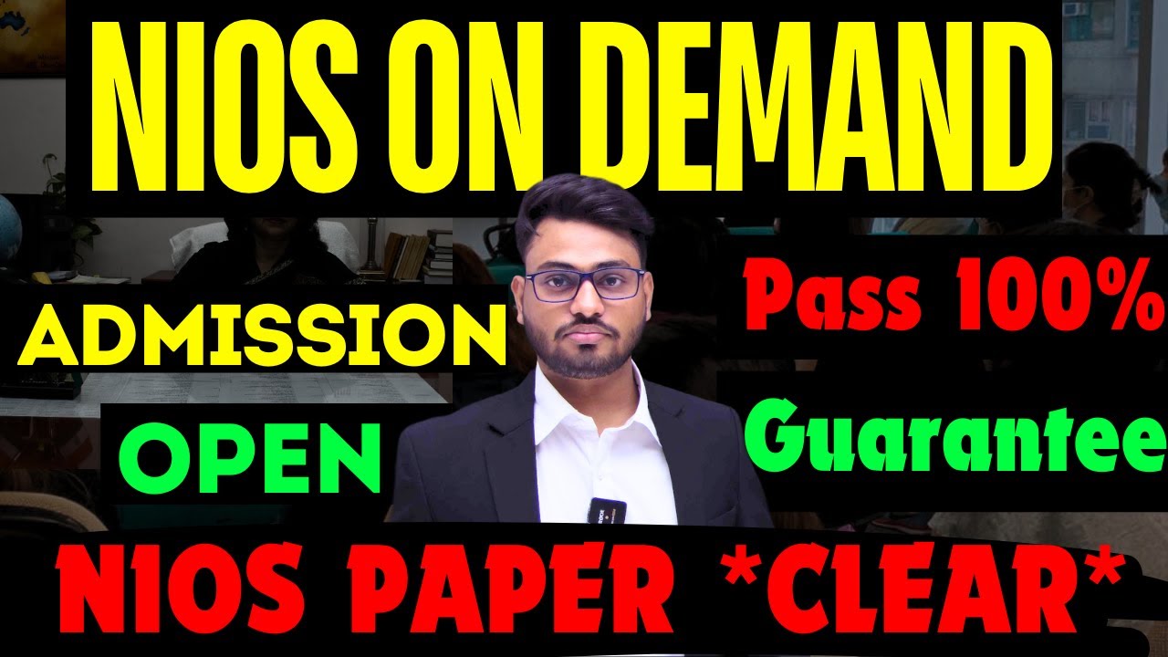 NIOS ON DEMAND | ADMISSION OPEN | late fees| tma | Toc | practical | fees | 10th & 12th admission