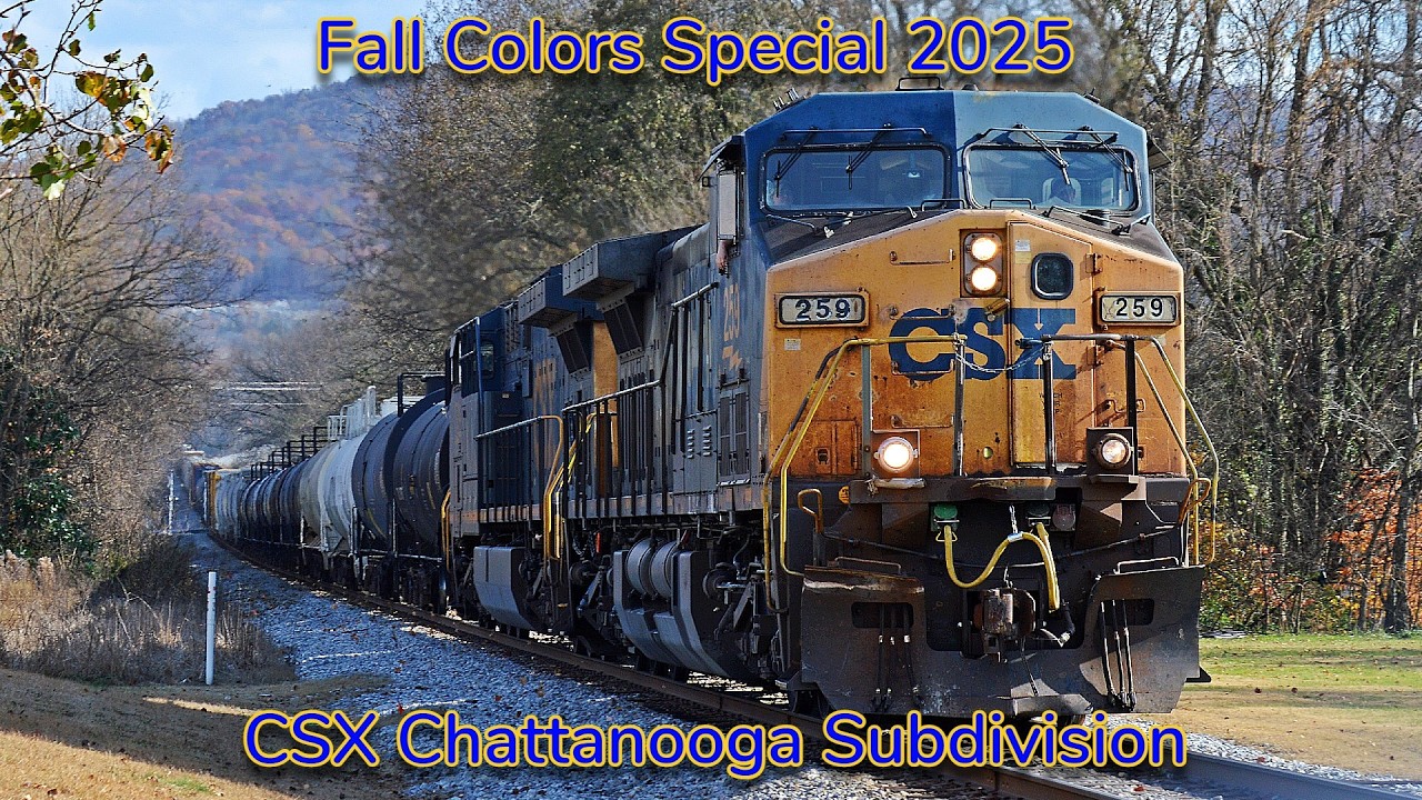 Fall Colors Special 2025: YN2 Leader, a Mullet, and More on the Chattanooga Subdivision