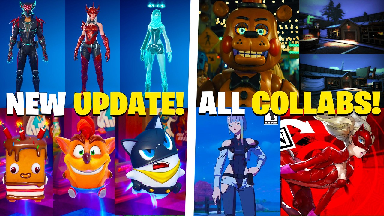 Новое обновление Fortnite ПОЛНОСТЬЮ СЛИЛИ! (Все новые косметические предметы, коллаборации, БЕСПЛ...
