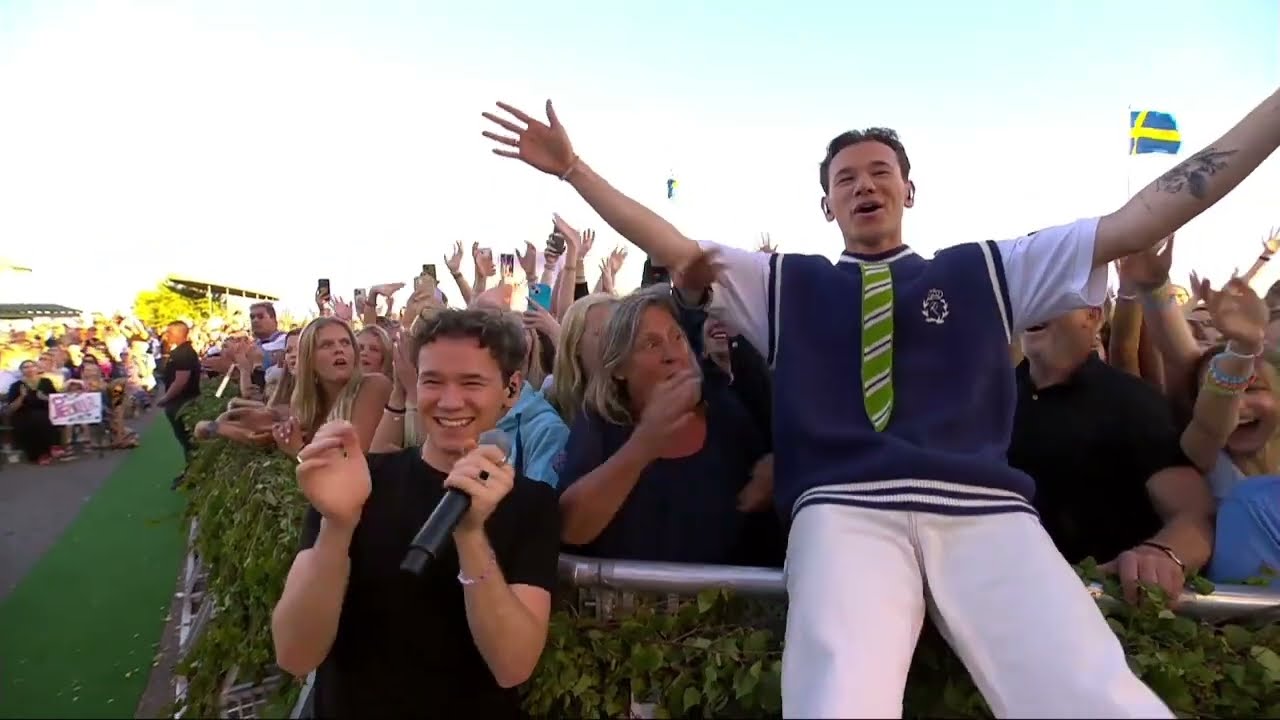 Allsång - Waterloo, Med Marcus & Martinus och Pernilla Wahlgren. Allsång på skansen 2024.