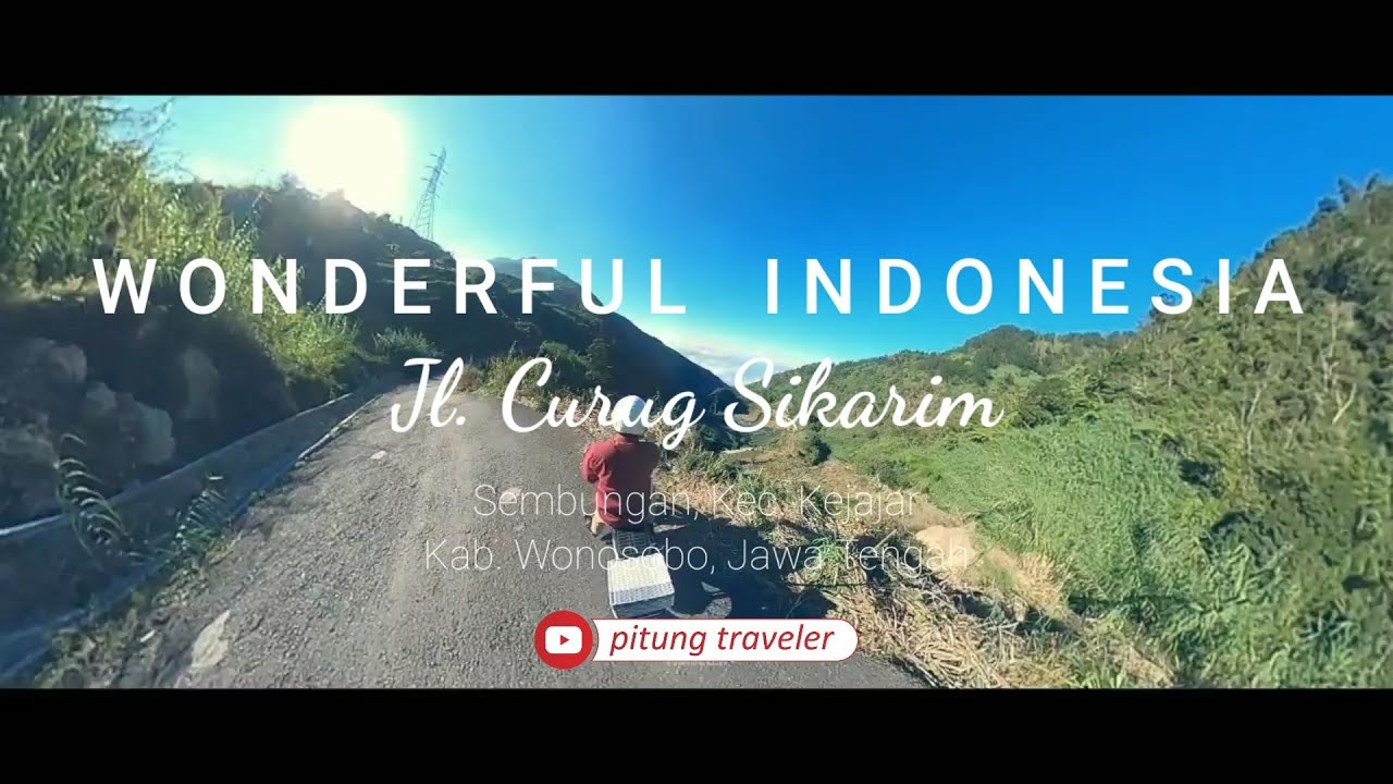 Keindahan Jalan Curug Sikarim - Wonosobo | Honda C70 Pitung Traveler