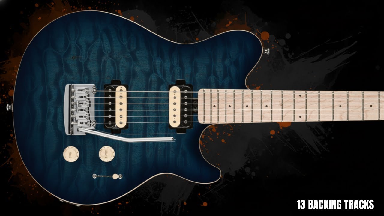 POWER ROCK GUITAR BACKING TRACK JAM IN A MINOR