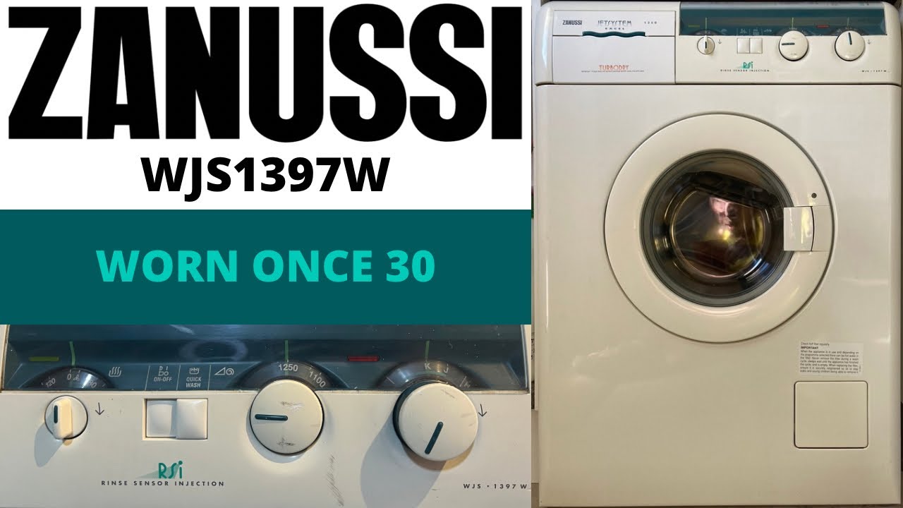 Zanussi Jetsystem Excel 1250 Turboddry WJS1397W Washer Dryer - [K] Worn Once 30