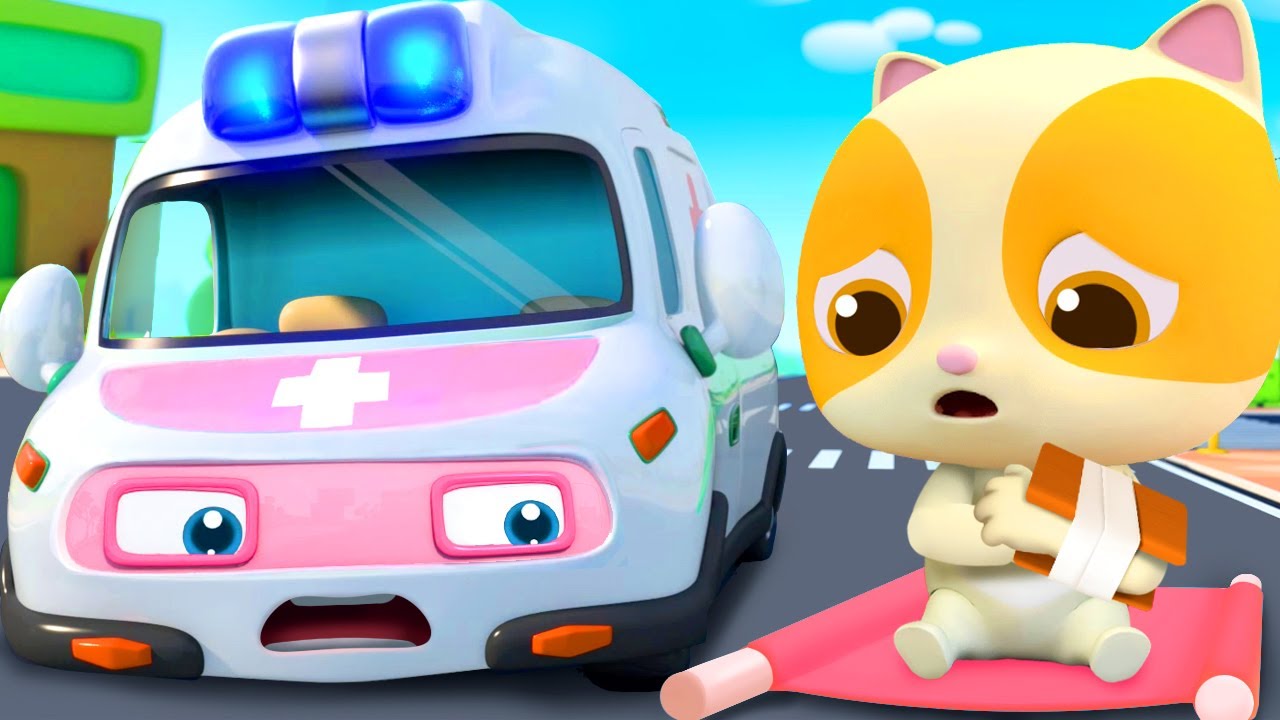 รถพยาบาลมาแล้ว | พร้อมช่วยเหลือทุกคน | เพลงเด็กและการ์ตูน | เบบี้บัส | Kids Song | BabyBus