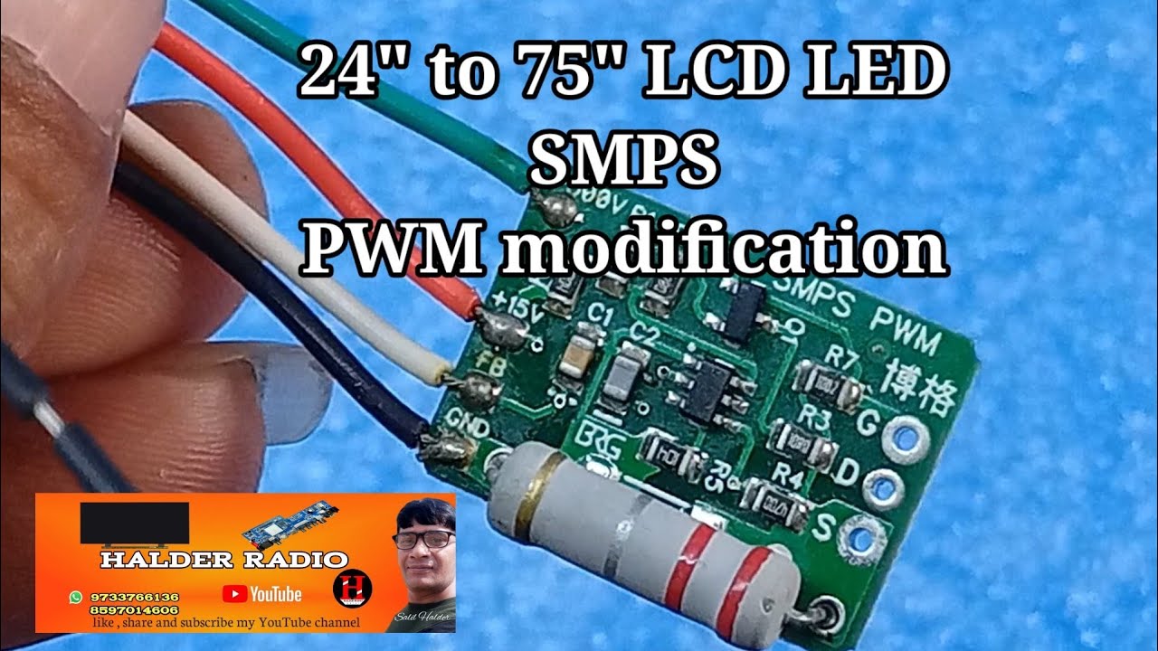 किसी भी एलईडी टीवी में PWM module कैसे कनेक्ट करें // PWM module for any SMPS