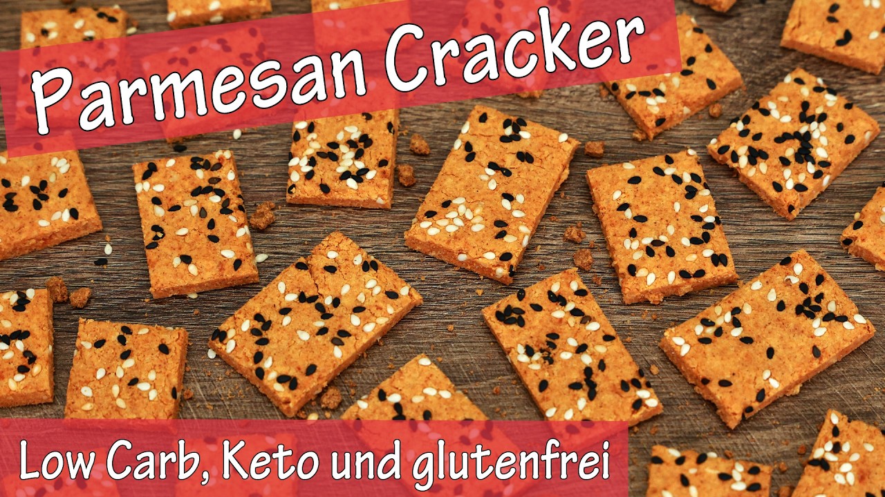 LOW CARB Parmesan Cracker aus nur 3 Zutaten 🧀😋