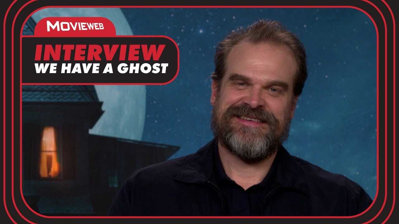 'We Have a Ghost' Star David Harbour Talks Spoofs & Goofs | Interview