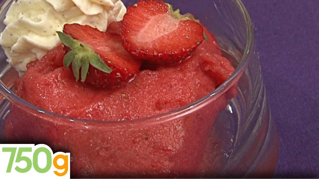 Sorbet aux fraises - 750g