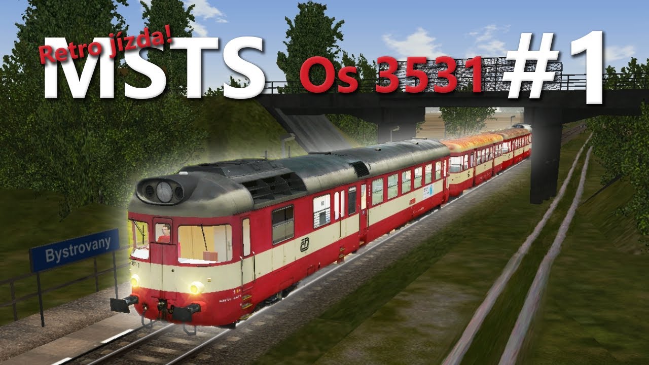 Microsoft Train Simulator - trať ČR 310 | Os 3531 Olomouc hl.n. - Moravský Beroun #1