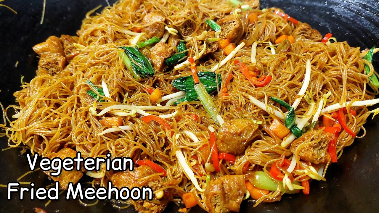 Simplified & Delicious Vege Bihun Goreng| Vege Spicy Fried Meehoon| Vegetarian Rice Vermicelli