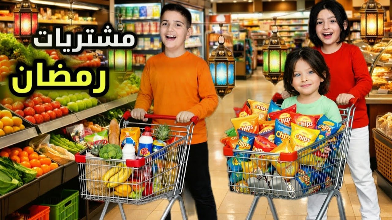 مشترياتنا قبل رمضان🌙 ياسر وريناد جهزو درج السعادة😍رحنا اخر مشوار قبل رمضان🥺