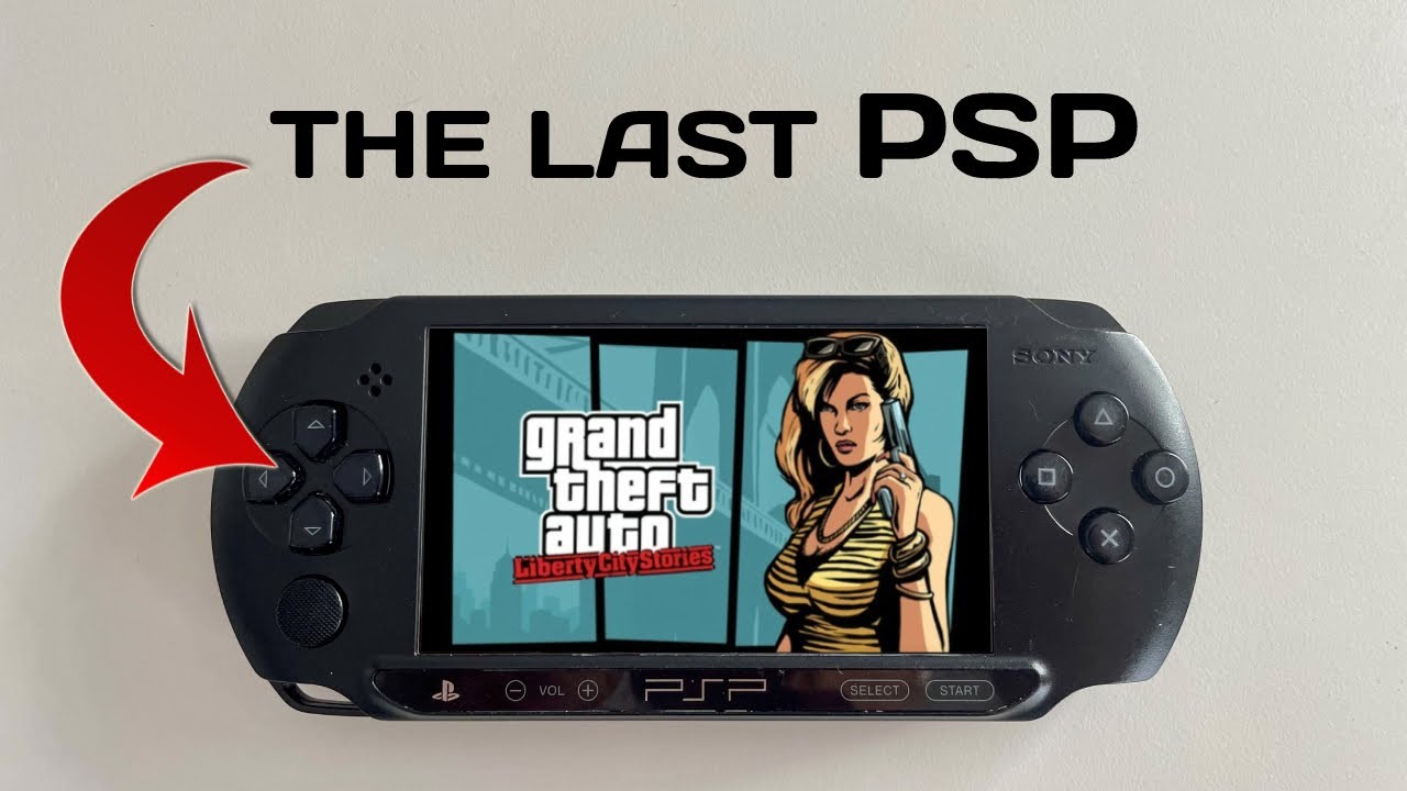 GTA Liberty City Stories Gameplay on The Last PSP model (PSP Street)