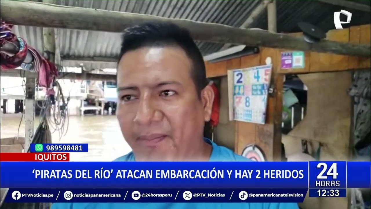 Iquitos: &lsquo;Piratas del r&iacute;o&rsquo; atacan embarcaci&oacute;n y dejan dos heridos