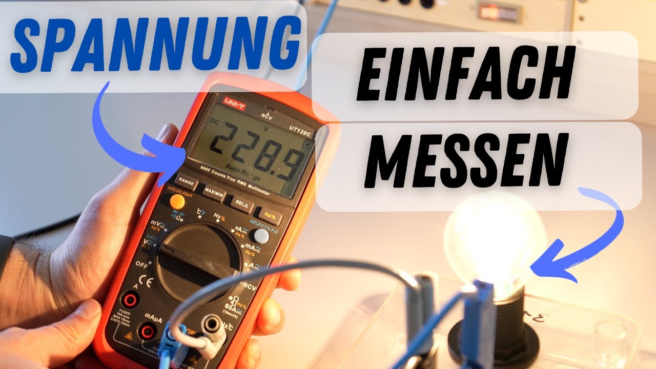 Spannung einfach messen mit Multimeter - Elektrotechnik