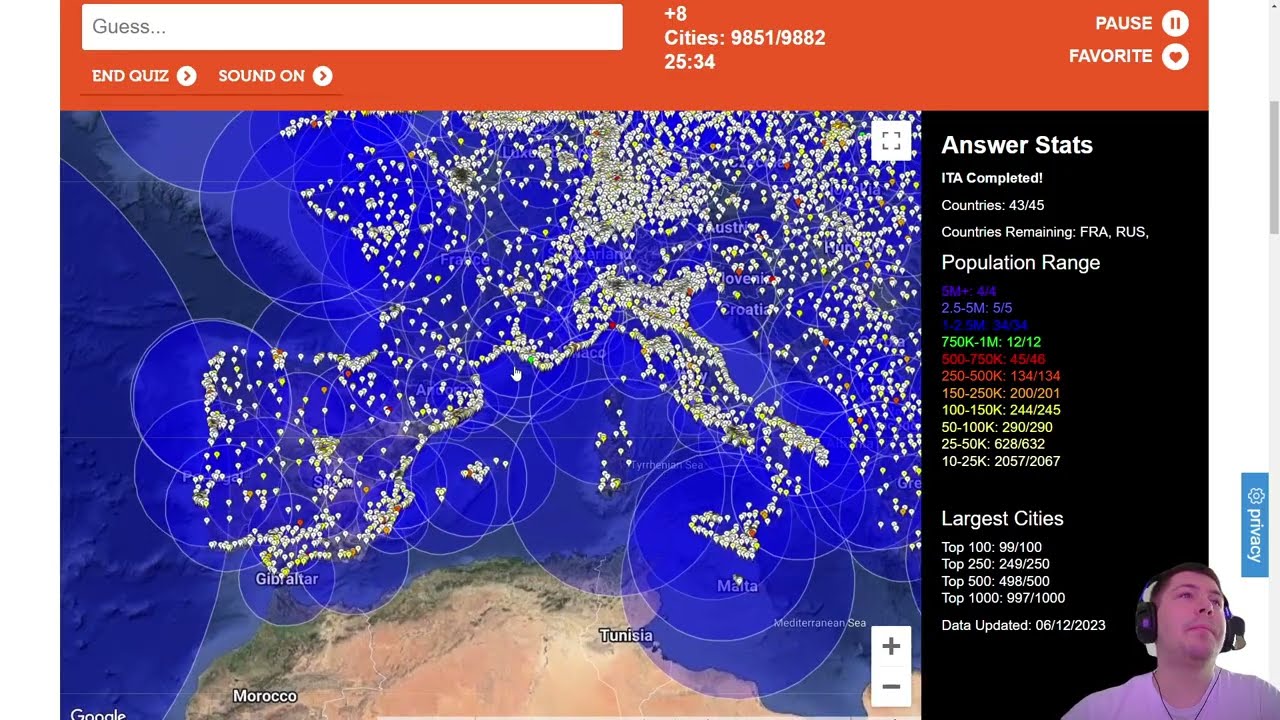 Europe Coverage Quiz (Intermediate) - Hugequiz