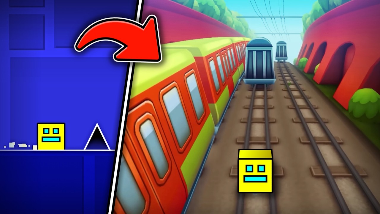 Я сделал Subway Surfers в Geometry Dash (большая ошибка)