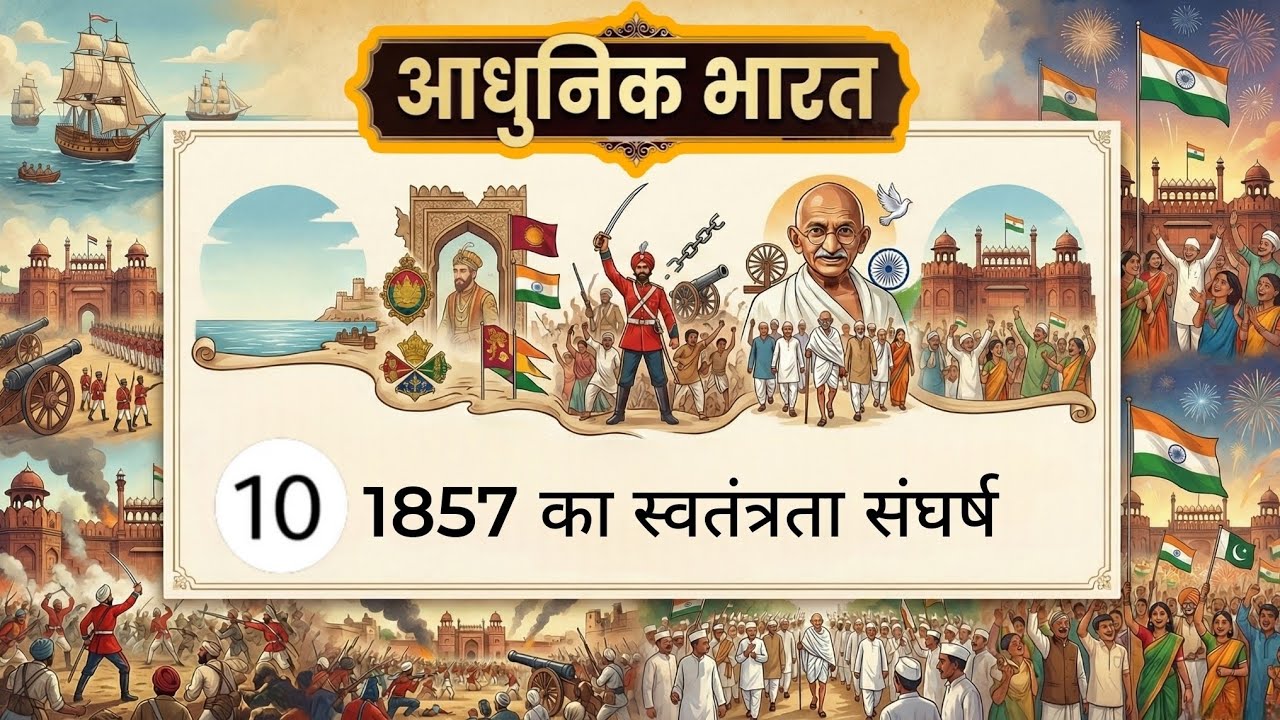 10. 1857 का स्वतंत्रता संघर्ष | Indian rebellion of 1857 | 1857 Swatantrta Sangraam 
