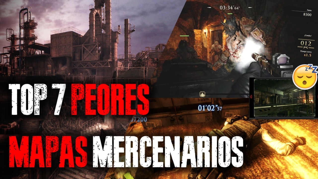LOS 7 PEORES MAPAS DEL MODO MERCENARIOS en RESIDENT EVIL
