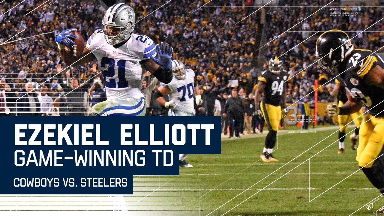 Ezekiel Elliott Wins Game with Clutch TD Run! | Cowboys vs. Steelers | NFL