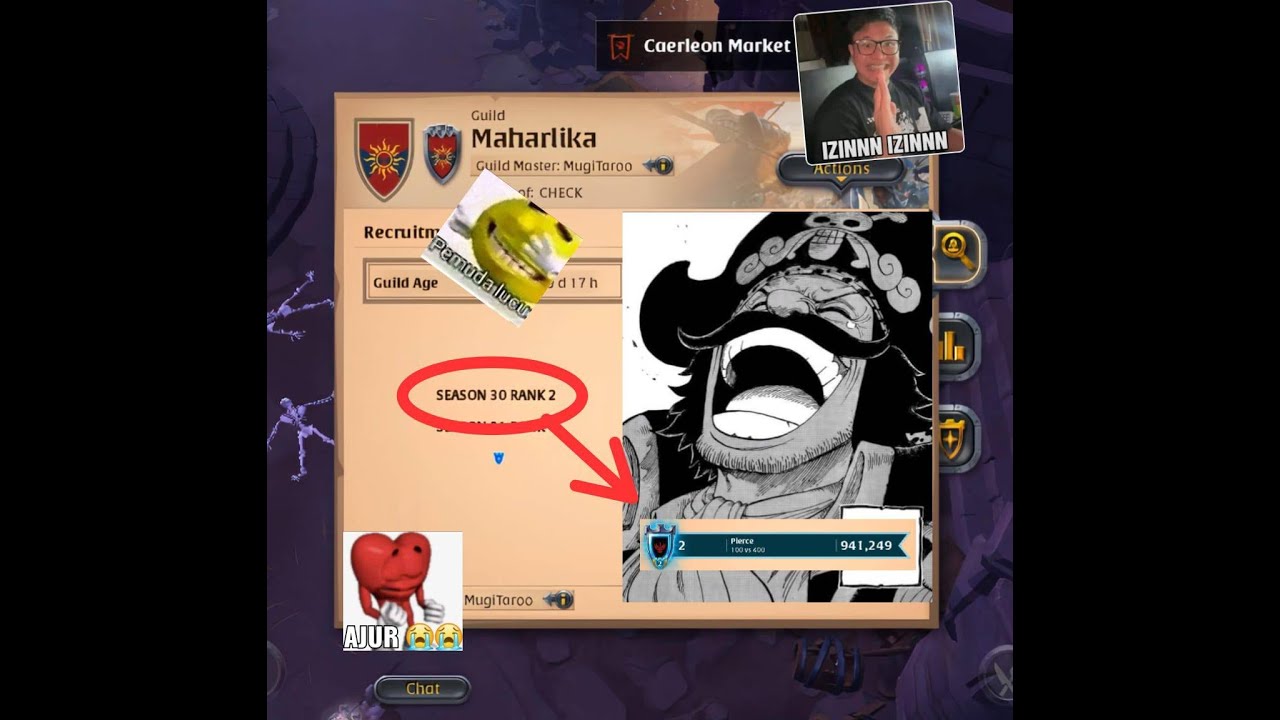 PIERCE - A MESSAGE TO SO CALLED RANK 1 SEASON 31 ALBION EAST.