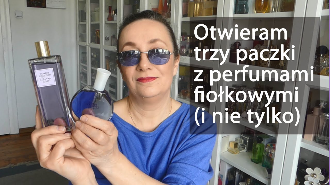 Trzy paczki z fiołkowymi (i nie tylko) perfumami