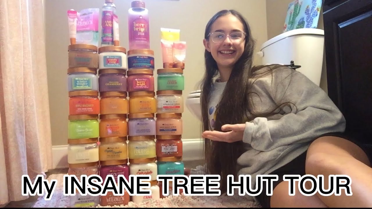 My INSANE TREE HUT Sugar Scrub COLLECTION TOUR!! 35+! ( Alexa and Alana)